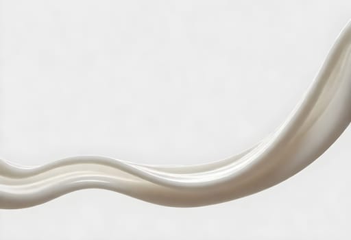 AI generated of a splash of white milk isolated