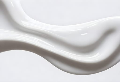 AI generated of a splash of white milk isolated