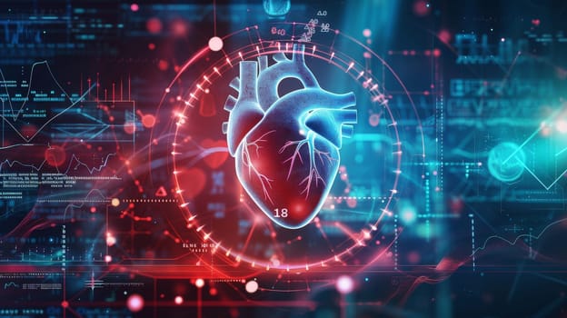 Immerse yourself in the world of cutting-edge medical technology with this captivating image of a pulsating heart set against a backdrop of futuristic medical equipment. Illustrating the intersection of healthcare services and advanced medical technology, this image embodies the essence of modern healthcare innovation.