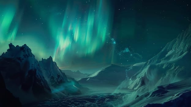 Behold the breathtaking spectacle of the Northern Lights, also known as the Aurora Borealis, painting the night sky with vibrant hues of green, purple, and blue. This awe-inspiring natural phenomenon captivates with its mystical charm and ethereal beauty.