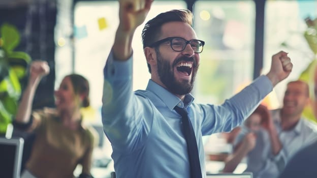 Capture the essence of workplace inspiration as employees are motivated to strive for excellence, fostering a culture of productivity and success.