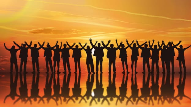 Witness the power of collaboration and camaraderie as teams achieve remarkable success in the workplace, showcasing the potency of unified efforts and shared goals.
