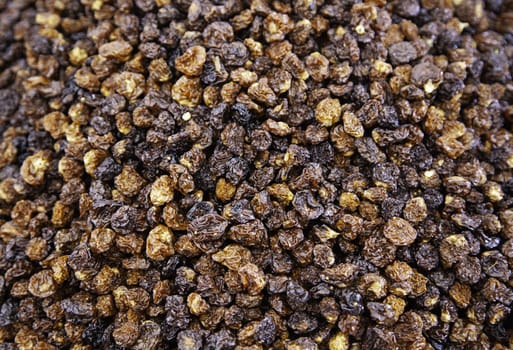 Detail of dried sweet grapes, healthy food, fruit