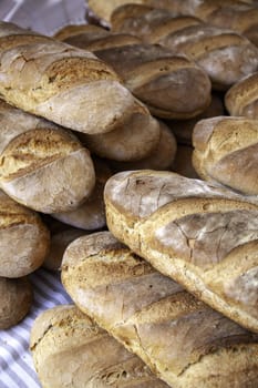Detail of artisan bakery, healthy daily food