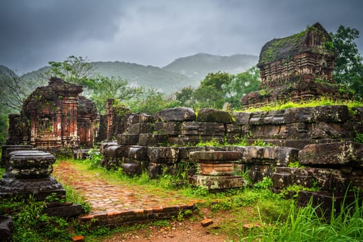 Ruins of Shaiva Hindu temples in central Vietnam