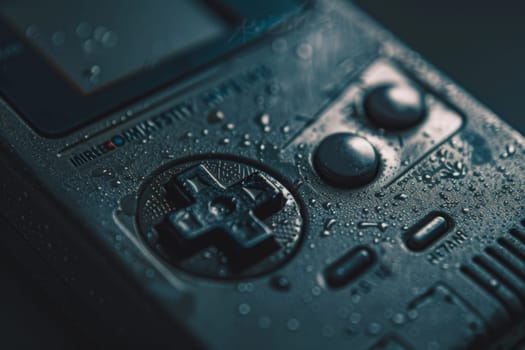 Dive into the intricate details of a classic gaming controller, highlighting its buttons, joysticks, and sleek design.