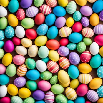 colorful easter eggs background