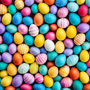 colorful easter eggs background