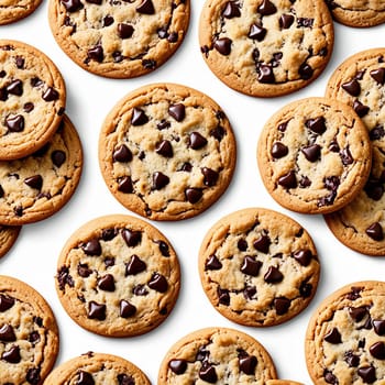 Cookies with chocolate chips clip art