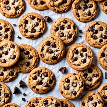 Cookies with chocolate chips clip art