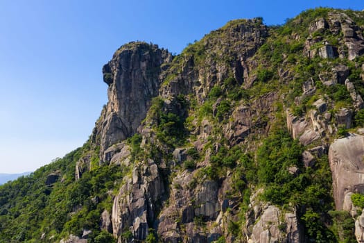 Lion rock mountain in Hong Kong