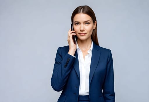 AI generated portrait of business woman person on working environtment