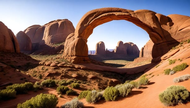 AI generated of Arches National Park in Utah , USA