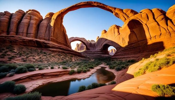 AI generated of Arches National Park in Utah , USA