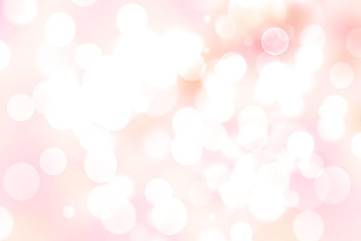 Abstract blurred fresh vivid spring summer light delicate pastel yellow pink orange bokeh background texture with bright circular soft color lights. Beautiful backdrop illustration.