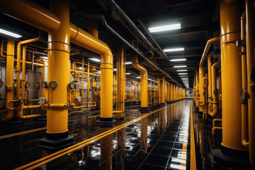 inside factory show mechanical room professional photography