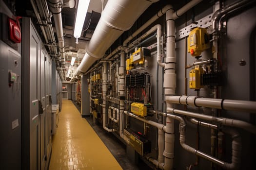 inside factory show mechanical room professional photography