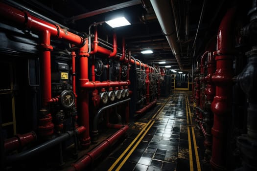 inside factory show mechanical room professional photography