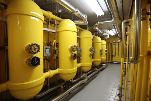 inside factory show mechanical room professional photography