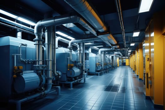 inside factory show mechanical room professional photography