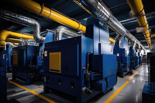 inside factory show mechanical room professional photography