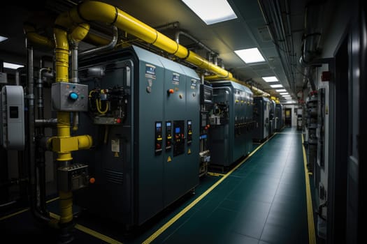 inside factory show mechanical room professional photography