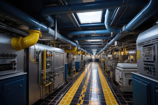 inside factory show mechanical room professional photography