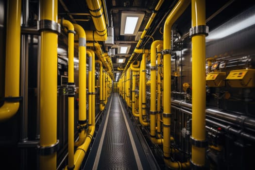inside factory show mechanical room professional photography