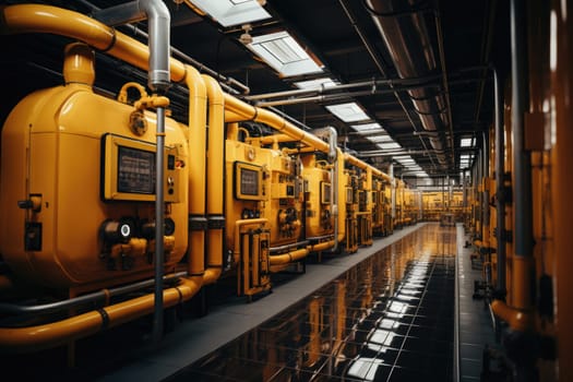 inside factory show mechanical room professional photography