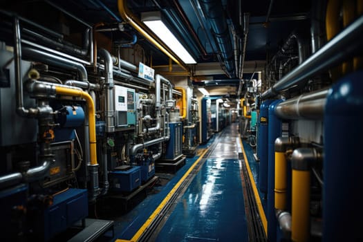 inside factory show mechanical room professional photography