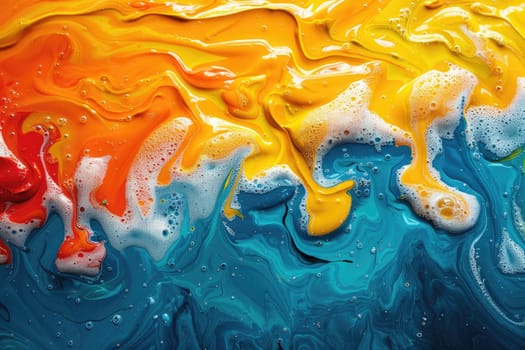 Abstract mixed paint texture with marble pattern colorful background wallpaper design images