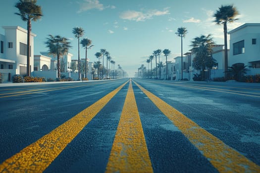 Intersection of streets in a modern urban area professional photography