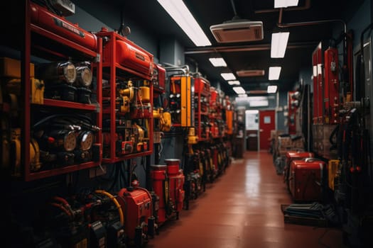 inside factory show mechanical room professional photography