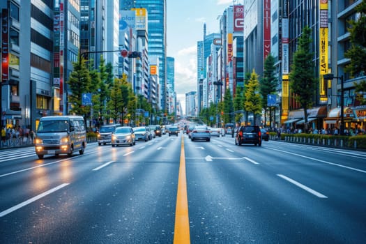 Intersection of streets in a modern urban area professional photography