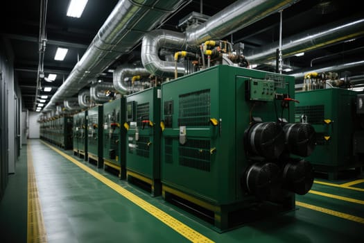 inside factory show mechanical room professional photography