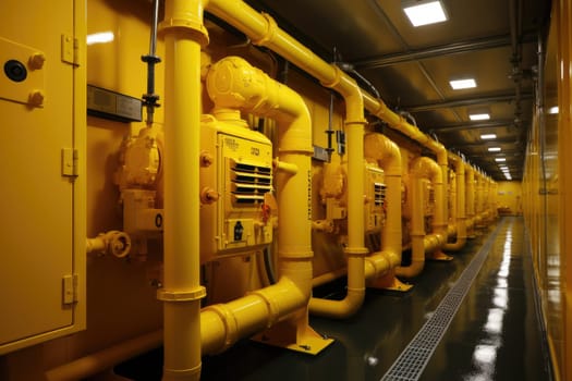 inside factory show mechanical room professional photography