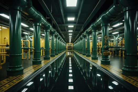 inside factory show mechanical room professional photography