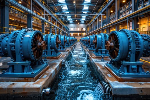 inside factory show mechanical room professional photography