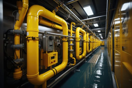 inside factory show mechanical room professional photography