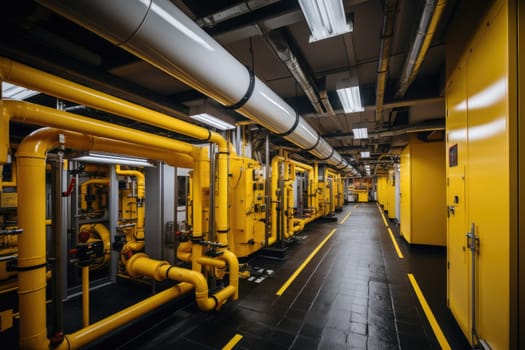 inside factory show mechanical room professional photography