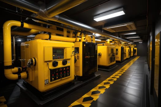 inside factory show mechanical room professional photography