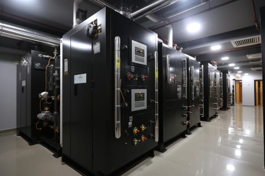inside factory show mechanical room professional photography