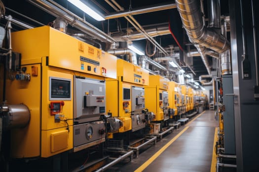 inside factory show mechanical room professional photography