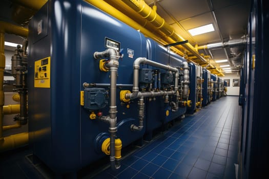 inside factory show mechanical room professional photography