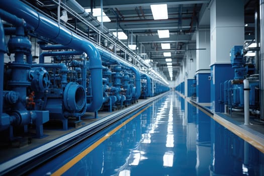 inside factory show mechanical room professional photography
