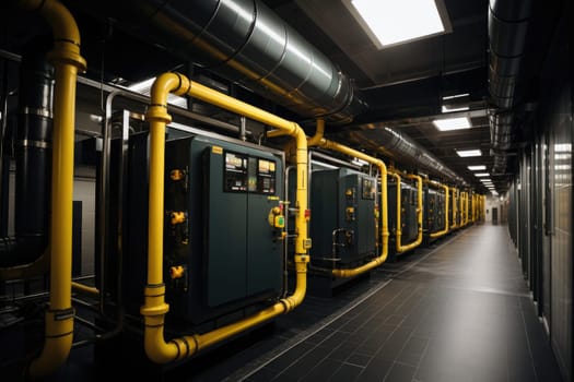 inside factory show mechanical room professional photography