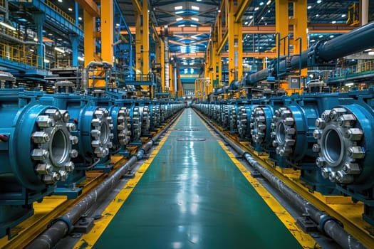 inside factory show mechanical room professional photography