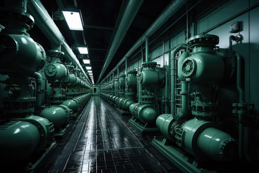 inside factory show mechanical room professional photography