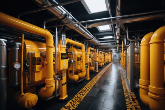 inside factory show mechanical room professional photography