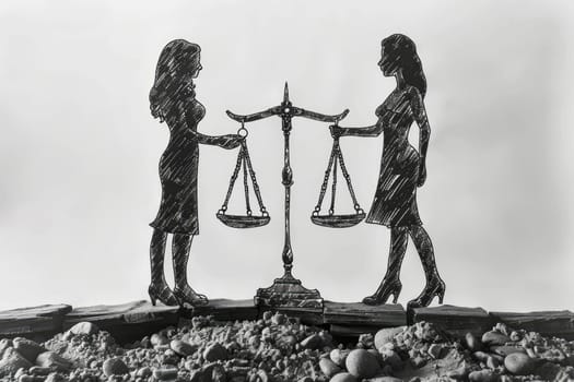 illustration and symbolizes of social issue gender inequality design images